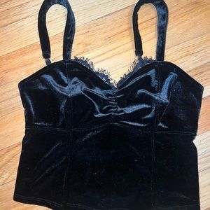Abercrombie and fitch velvet top